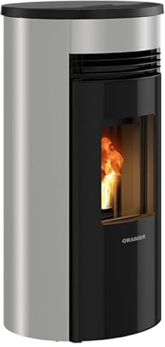 Oranier | Pelletofen | Sando 50 | 8 kW | Stahl Schwarz, Taupe