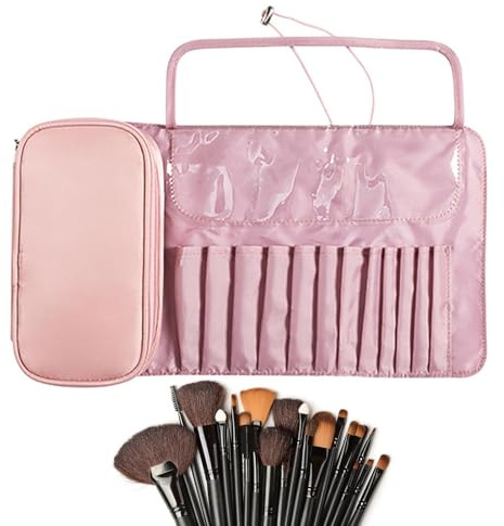 Étui À Roulettes Pour Pinceaux De Maquillage – Sac De Rangement Pour Pinceaux Enroulables, Organisateur De Pinceaux De Maquillage Polyvalent | Étui À Pinceaux De Maquillage Portable, Support De Pochet