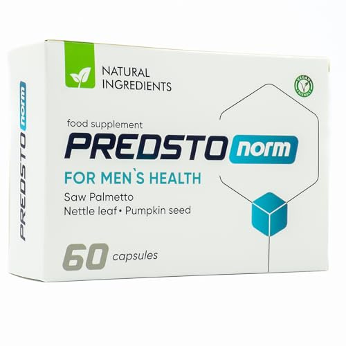 Predstonorm – Integratore alimentare con ingredienti naturali composizione unica di estratto di semi di zucca, estratto di saw palma, radice di ortica. 60 capsule (1)