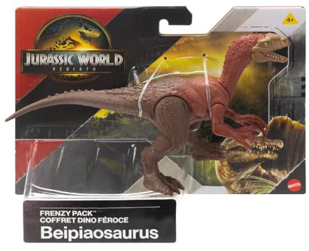Jurassic World Frenzy Pack Beipiaosaurus Dinosaur Figure, Authentic Toy, Digital Play