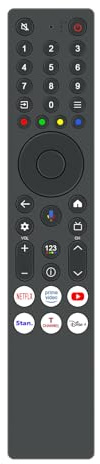 VINABTY Mandos a Distancia por Voz de Repuesto Aptos para TCL QLED Mini LED TV 32V5C 40V5C 43V5C 43V6C 50V6C 55V6C 65V6C 75V6C 98Q6C 98Q7C 50Q7C 55Q7C 75C61KS 50Q6C 85Q6C 65Q7C 75Q7C 85Q7C