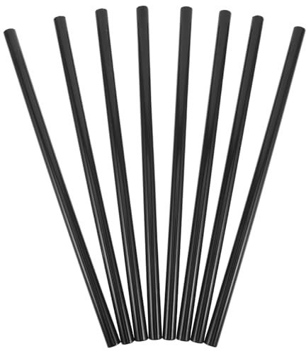 TOBBOMEY 8 Tubi Tondi in Ferro Nero 16Mm X 40Cm per Montaggio Appendiabiti e Scarpiera Tubi Staccabili per Guardaroba Portatile Supporto Versatile per Organizzazione Camera e Armadio