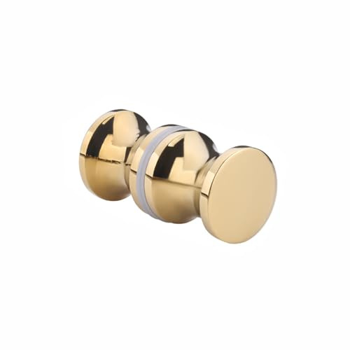 SagaSave Maniglia rotonda per porta posteriore, maniglia per porta della doccia, maniglia di ricambio per box doccia, doccia e bagno, oro