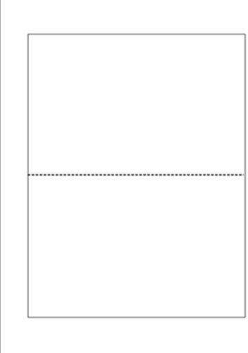 Print-Ready Business Forms (8-1/2 x 11) with Single Micro-Perf for Separation, on White 24lb Bond Paper - 500 Sheets (Forms)