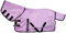 Cwell Equine Mini-/Schwefeld-/Ponyfliegen-Teppich, weiches Netzgewebe, befestigter Nackenschutz, Violett/Lilac 90-120 cm