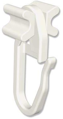 Interdeco Faltengleiter X-Gleiter für Gardinenschienen und Vorhangschienen (500 Stück)