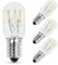 Comyan Lot de 4 ampoules à vis E14 15W 230V, ampoules T20 pour réfrigérateur, blanc chaud 2700K, ampoules pour machine à coudre SES, ampoule à pygmée à intensité variable – Lot de 4