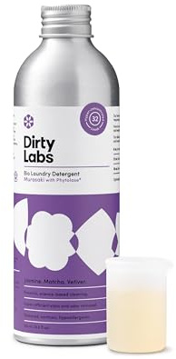 Dirty Labs Murasaki Fragrance, Liquid Organic Enzyme Detergent, 32 Washes, Highly Concentrated High Efficiency and Standard Wash, Non-Toxic, Biodegradable, Stain and Odour Removal