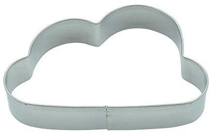 BekkiB - Cortador de galletas Nube - aprox. 7,3 x 4,5 cm - Cortador de nubes de acero inoxidable apto para lavavajillas - Para hornear galletas - 8013