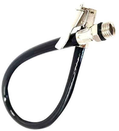 37cm/14.5 in Tire Inflator Extension Tube, Portable Tire Valve Extension Tube Inflator Compressors Extension Hose Adapter for Car Tyre Inflator Hose Tires, Bicycle Tires, Air Pumps, Air Compressors