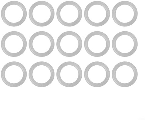 Sisinkal Paquete de anillos de ganchillo para manualidades, accesorios de manualidades, anillos de plástico blanco para bolso, asiento de coche, bolsa tejida, decoración de 12,7 mm a 50 mm (25 mm)