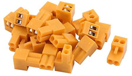 Aexit 20 Stk, 300 V HT 3,96 K 3,96 mm Rastermaß 2 P Leiterplatte Schraubklemmenblock Stecker Orange