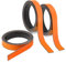 3x Magnet-Streifen Orange I ca. 1 cm x 1 m Magnetband zum markieren einteilen auf Whiteboards Lager-Regale Kalender I Magnet-Etiketten I mag238