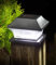 Garden Mile Solar LED Post Cap Light for Outdoor Fence Posts or Decking in Your Garden, Patio or Fence (Black, Set of 4)