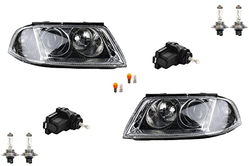 Johns, Scheinwerfer passend für VW Passat 3B Set + Leuchtmi. Links Rechts m. Stellmotor