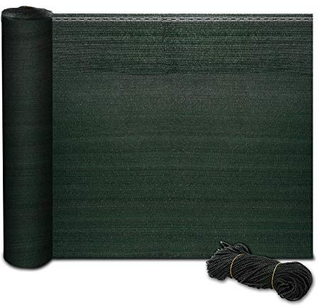 casa pura | Marius | Brise Vue Occultant - Corde/Lien de Fixation Inclus - Tissu HDPE d'ombrage 150 g/m² | Idéal Protection Solaire, Brise-Vue, Brise-Vent | Vert, 1m x 20m