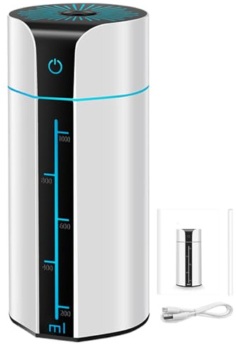 Humidificador Para Plantas - Difusor De Aire USB Para Interiores,7 Colores LED Humidificador Silencioso Con Apagado Automático Para Dormitorio, Estudio, Habitación, Sala De Estar, Guardería, Autocarav