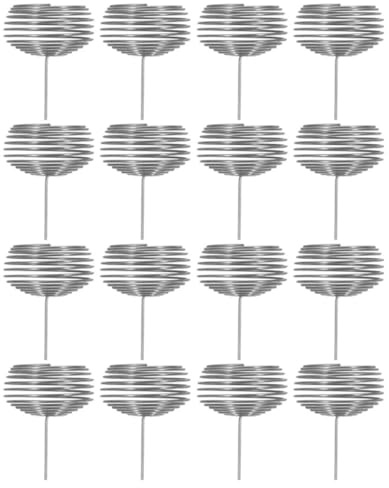 TOBBOMEY Set 16 Pezzi Cestini per Fertilizzanti in Acciaio Inossidabile per Bonsai e Orchidee, Contenitori per Nutrienti Piante da Giardino, Scatole per Fertilizzazione Uniforme di Fiori