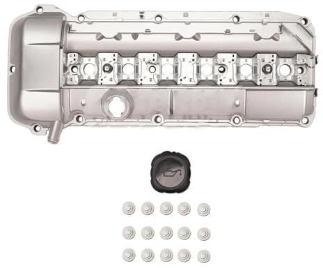 Coperchio Valvola Motore Coperchio Valvola In Alluminio W/guarnizione Per BMW Per E39 525i 528i E46 325i 328i 330i X5 Z3 Per M54 Per M52 1998-2002 11121432928 coperchio punterie