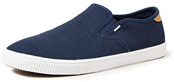 TOMS Men's Slip-On Shoes for Ultimate Comfort, Breathable Mesh, Arch Support Navy