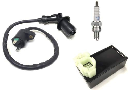 Streetparts 24 Zündspule Zündkerze Zündkerzenstecker CDI passend für 4-Takt China Baumarkt Roller Rex RS 450 (4 Stück)