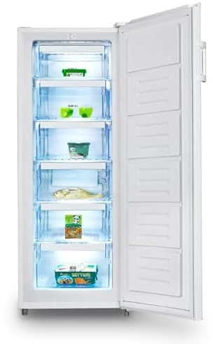 INFINITON CV-A - Congelador Vertical, Blanco, 140 litros, Alto 144cm, Tecnologia Defrost, Cíclico, Clase A++/E (Blanco, 144 cm | CV-A142B)