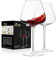 WOTOR Red Wine Glasses Set of 2-740ml Large Burgundy Wine Glasses with Long Stem, Hand Blown Crystal Wine Glasses - Light, Ultra-Thin, Lead Free, Gift Packaging for Wedding, Anniversary (Clear)