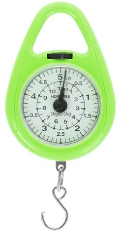 iplusmile Präzisions-Hängewaage Fischwaage Manuelle Waage Gepäckwaage 5 Kg Mini-Kranwaage Mit Haken Für Koffer B