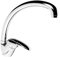 Ogomondo Miscelatore Mars Monocomando Orientabile Ottone Cromato Lucido per Lavello Cucina Acqua Calda e Fredda Completo di Flessibili