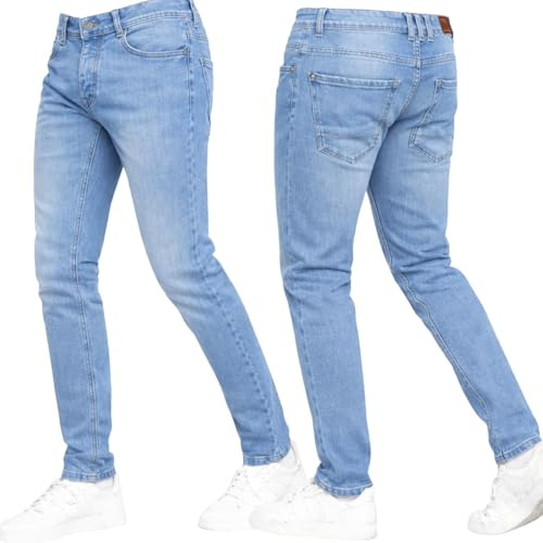 Crosshatch Stretch Slim Fit Jeans Mens Denim Designer Trousers Pants by JeanBase