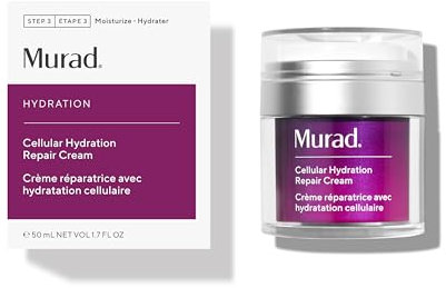 Murad Cellular Hydration Barrier Repair Cream - Nourishing Face Moisturiser Repairs Dry, Flakey Skin - Bilberry Omega Fatty Acids and Soothing Allantoin Restores Bounce & Radiance - 50ml