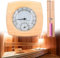 Udbrud Thermomètre hygromètre 2 en 1 de sauna, 15 Minutes Sablier Sauna Hygromètre de Sauna Résistant à la Chaleur Montage Mural pour Séance de Sauna Hammam Spa