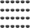 50MM Round Plastic Plugs,Round Plastic End Caps in 24pcs,Chair Leg Pipe Tube Insert Blanking Cover,End Cover Caps for Furniture,Tables,Chairs
