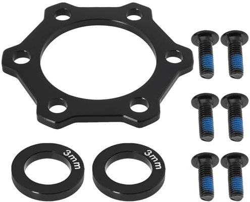 OTOTEC 1 Set of Bike Hub Adapter Disc Brake 142-148x12mm 3mm Thick Bicycle Brake Disc Conversion Base Compatible with Boost Hub Conversion Bicycle (Rear)