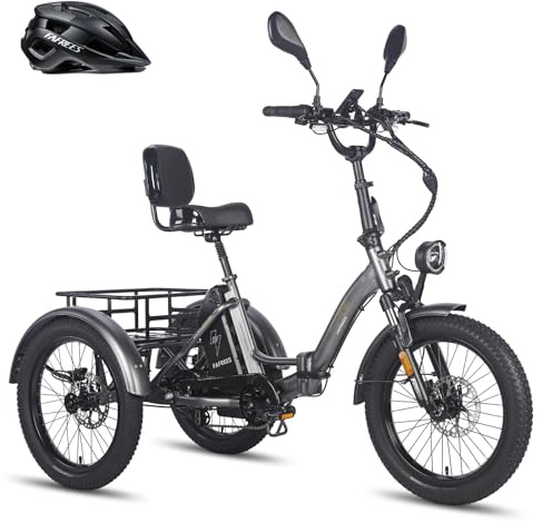 Fafrees 2025 F20 Mate cykel E trehjuling [officiella ] hydrauliska skivbromsar 48 V 21 Ah batteri, e-cykel män, elcykel med 3 hjul, Ebike kvinnor 20 tum, mountainbike 180 kg fatbike – uppdatering