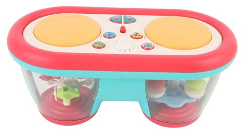 UPALDHOU 3-en-1 Musical Fun Hand Clap Toy, ABS Baby Musical Toy, Trume de Percussion Multifonctionnelle pour Les Tout-Petits (Rouge et Vert)