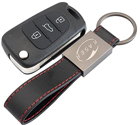 KASER Cover Guscio Scocca Chiave Telecomando 3 Tasti compatibile per Kia Sportage Venga Piccanto Rio