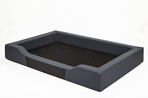 PillowPrim Hundebett Hundeschlafplatz Hundesofa Hundekissen Ruheplatz Hundematratze Hundehütte Hundeplatz Hundekorb Liegekissen 75x50 cm