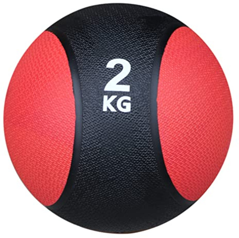 Lisaro Medizinball – Professionelle Studio-Qualität Gummimedizinbaelle, für Jede Trainingsroutine, Muskelaufbau, Cardio-Fitness, Kraft- und Erholungstraining, Medizinbälle in Gr. 1 bis 10 KG. (2-Kg)