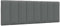 vidaXL Kopfteil-Kissen Dunkelgrau 120 cm Stoff