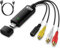 coalwop Tarjeta de captura de video convertidor USB VHS a digital - RCA y S-Video a USB 2.0 convertidor para VHS, VCR, Hi8, Mini DV, DVD - Digitaliza cintas a PC/Mac, transferencia a DVD/YouTube