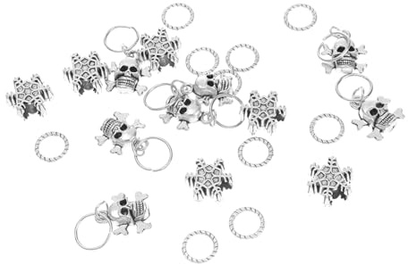 AUTSUPPL 70pcs Metal Hair Cuffs and Dreadlock Jewelry for Braids Diy Hair Dreadlock Beads Accessories Suitable for Braiding and