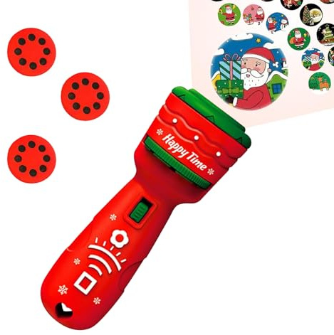 Kids Flashlight Projector - Projection Torch Toy,Christmas Flashlights for Kids - for Boys Girls Ages 4-12 Home Nursery Kindergarten Travel Holiday Christmas Party Favors