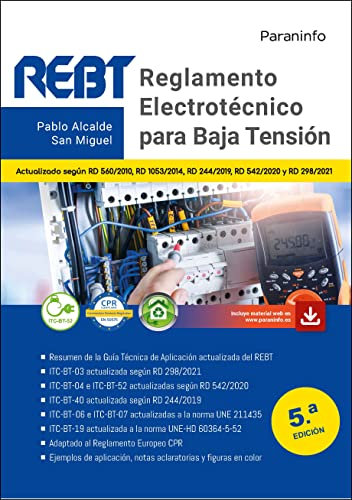 Reglamento electrotécnico para Baja Tensión 5.ª edición (Electricidad y Electrónica)
