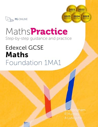 Maths Practice Edexcel GCSE Maths Foundation 1MA1 latest specification - Course textbook by PG Online KS4 Math Exam Exam Pass Complete Guide Examination Board
