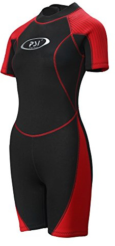 PSI 3mm Damen Shorty, rot, 38 (M)