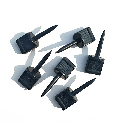 SHARROW 20pcs Bogenschießen Scheibennägel aus Kunststoff, Zielscheibe Scheibennagel für Bogensport Zubehör (Nero)