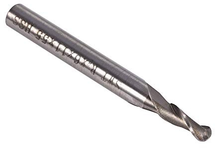 Ball Nose End Mill, 6mm Shank 2 Flute Ball Nose Spiral End Mill CNC Cutter Milling Carving Bit Set, HSS Straight Shank Router Bit Tool for Wood Aluminum Steel