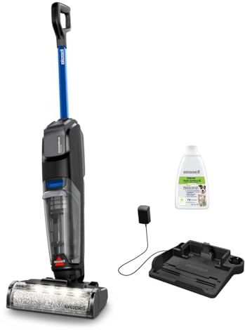 BISSELL CrossWave OmniFind, Kabelloser Nass Trockensauger, Saugen & Wischen in Einem, FurFinder LED-Leuchten fur Einfach Finden von Schmutz und Tierhaare, Nasssauger, 185m² Mehrflächenreinigung, 4006N