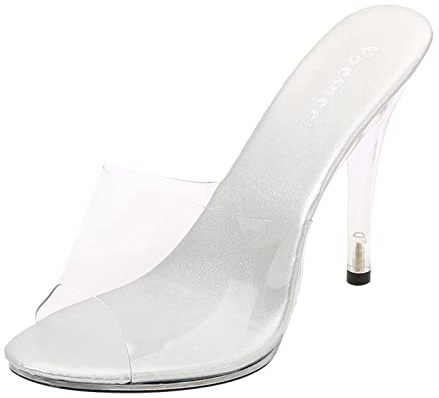 Generico Sandali con Tacco a Zeppa Donna，Sandali da donna con tacco alto, con zeppa, trasparenti, eleganti, feste, tempo libero, matrimoni, da sera, per il tempo libero